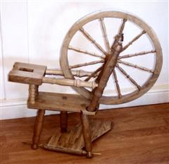 Spinning wheel in the making by Alan Smith